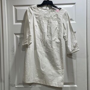 Lilly Pulitzer White Embroidered Mini Dress